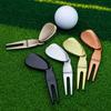 Magnetic Golf Ball Fork Spacecraft Golf Ball Marker Golf Divot Tool Divot Fork  Mark Location