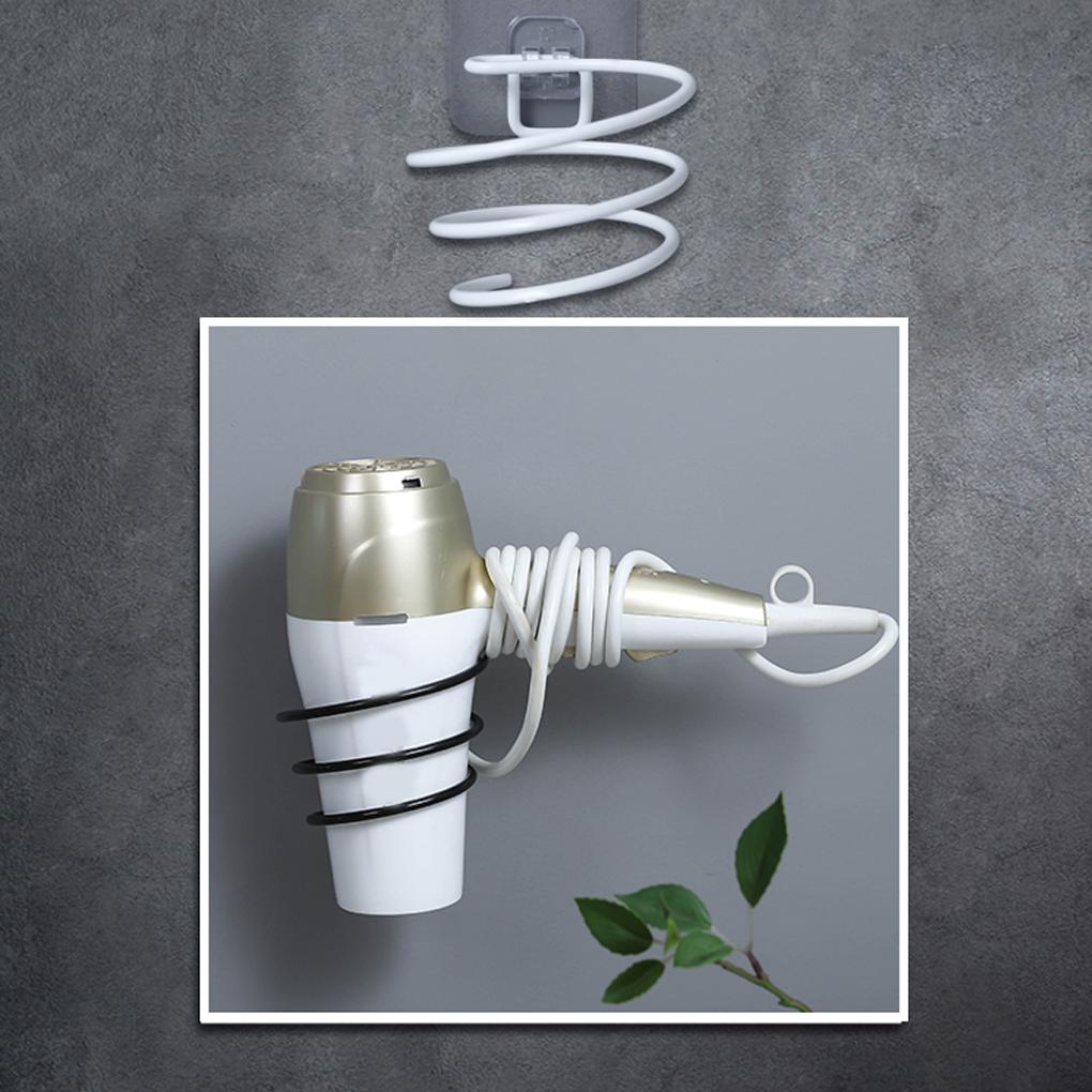 Настенный электрический держатель для фена для туалета, ванной комнаты, полка для хранения фена, отверстие для полки бесплатно