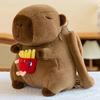 Backpack Capybara Designs Large Capacity Cartoon Animal Plush Doll Bag Flower