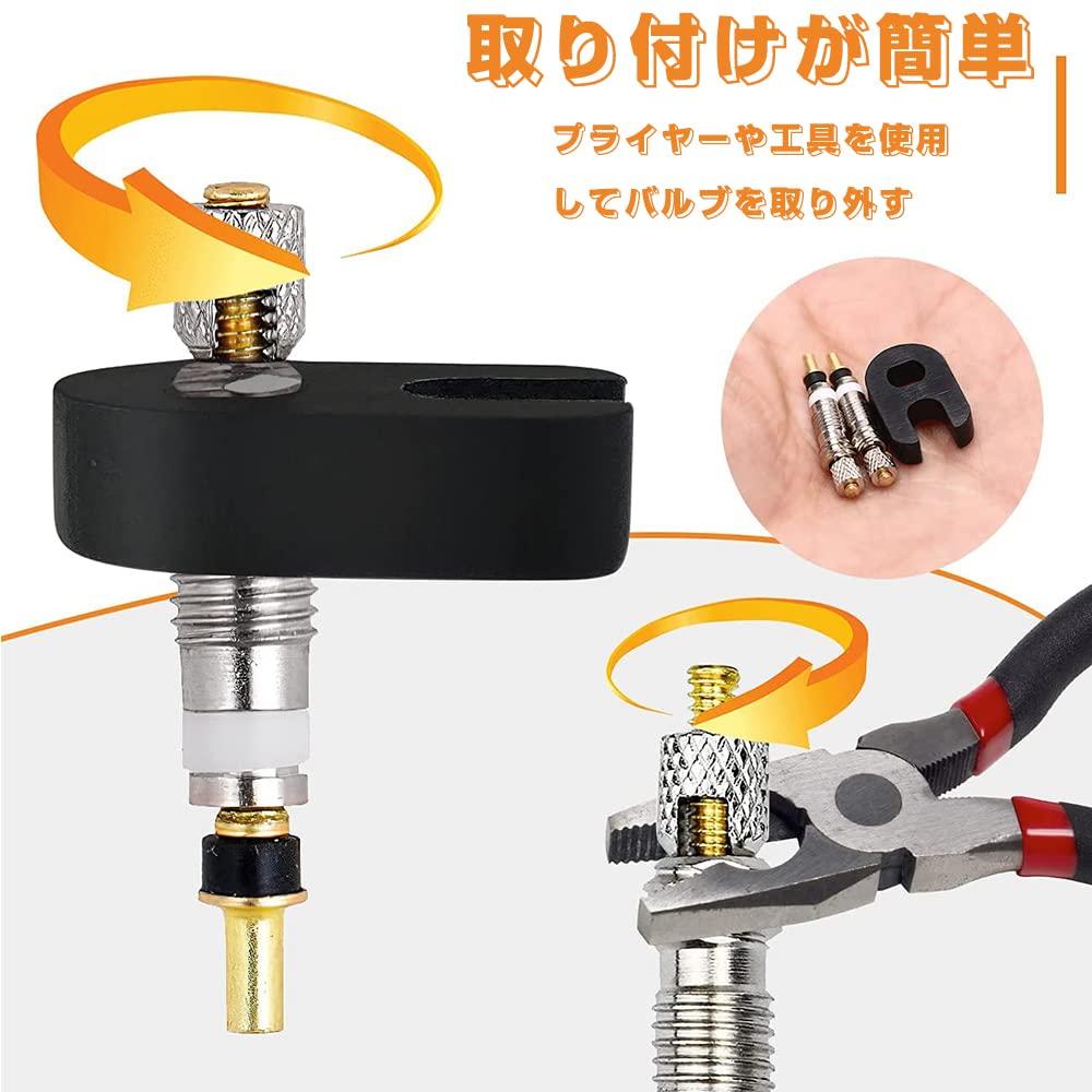 French Valve Replacement Kit Universal Presta Valve Core Replacement Set CTRICALVER Valve Insert Bicycle Valve Insert Car Valve Air Pump Road Bike