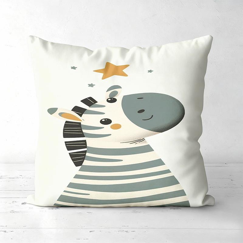 Cute Animal Print Throw Pillows For Home Decor Polyester pillowcase, sofa decorative cushion cov Headboard Pillow