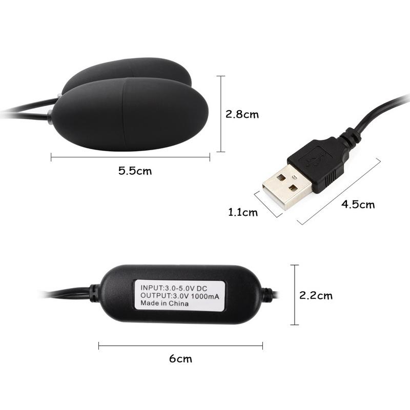 Двойной вибратор, 12 частот, вибрирующее яйцо, стимулятор клитора, USB-продукт для взрослых, секс-игрушки для женщин, женская мастурбация