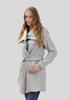 WOMEN' OVERSIZED WOOL COAT WITH TIE