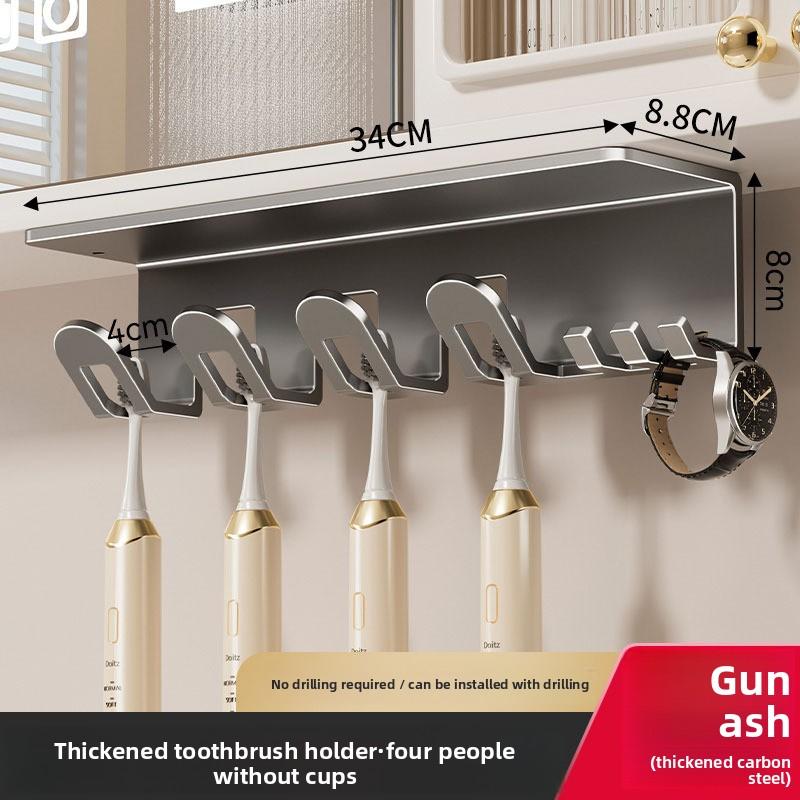 Зеркальный шкаф для ванной комнаты без перфорации, полка для туалетного столика