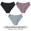 3Pcs/set  Cotton Patchwork Lace Panties Women Comfortable Briefs S-2XL Ladies Low-Rise Underwear Soft Underpants Lingerie