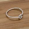 Кольцо из стерлингового серебра 925 пробы, крутая проволока Handamde, женское простое кольцо, ювелирные изделия