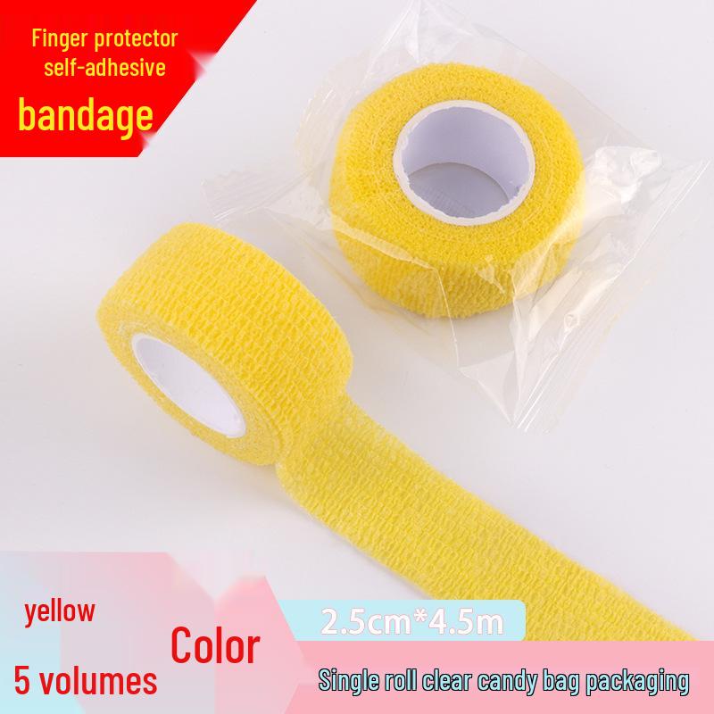 Sports Finger Protector Self-Adhesive Bandage: Finger Wrap Tape & Wrist Support for Basketball/Badminton