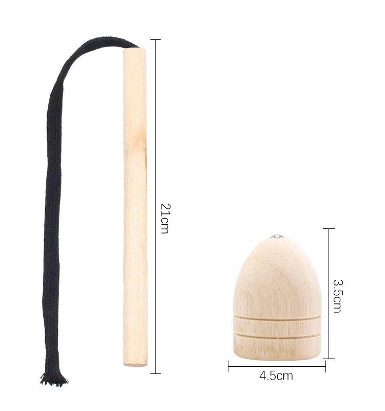 1 Набор Гироскоп на Палец Игрушка Волчок Вращающийся Конусная Форма Веревочный Деревянный Ностальгия Китайская Традиционная Игрушка Игрушки для Детей