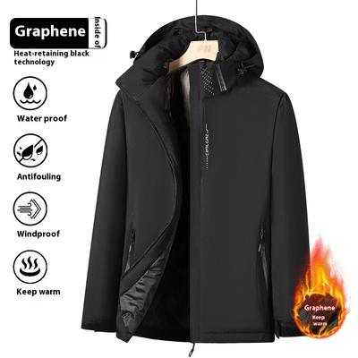 Куртка Cozy Up Graphene, мужская утолщенная теплая хлопковая куртка, ветрозащитная и водонепроницаемая куртка из хлопка для активного отдыха