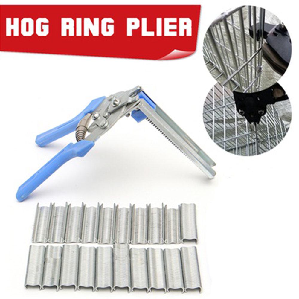 Universal Anti-slip Handle Wire Fencing M Clips/Staples Hog Ring Plier Bird Chicken Hand Tools