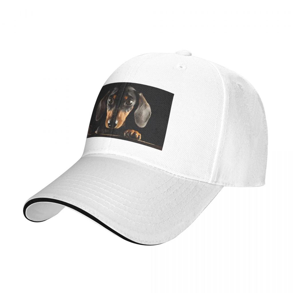 Dachshund Dog Photo Beach Sunshade Baseball Caps Quantity:1