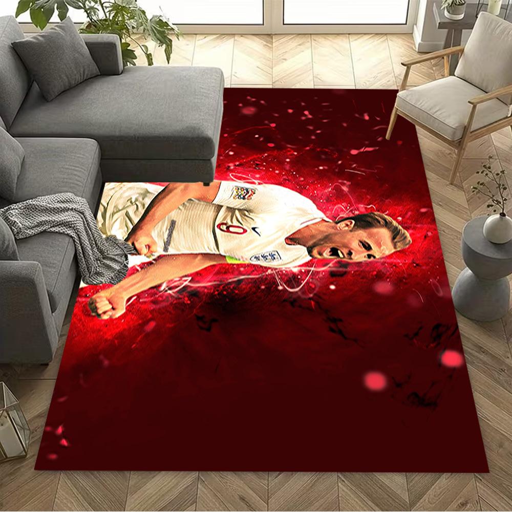 Football Player Action Floor Rug Office Rug Design for Foyer Entryway Study room Living Rooms Antislip Carpet Office home decor Gift for Festivals