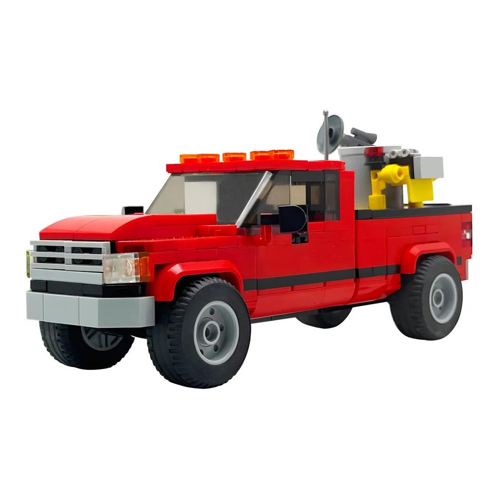 MOC-194366 Боб и Плетение Баран из Twister Строительные Блоки Модель Фильм Торнадо Красный Пикап Машина Кирпичи Сборка Игрушки Детские DIY Подарки