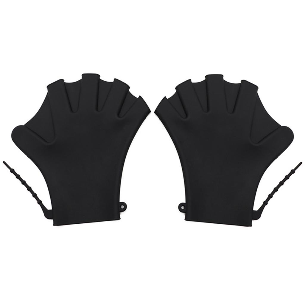 1 Pair Swimming Gloves Webbed Fitness Water Resistance Training Gloves Silicon Swimming Diving Glove Swim Training Mittens