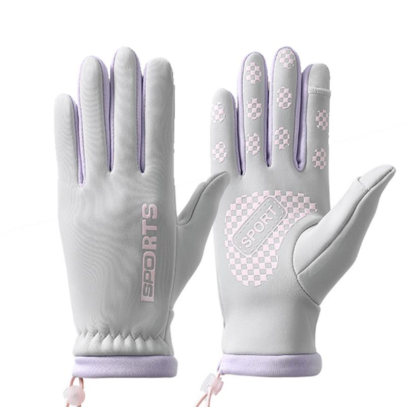 1 пара женских зимних перчаток, модные удобные ветрозащитные перчатки с сенсорным экраном для занятий спортом на открытом воздухе