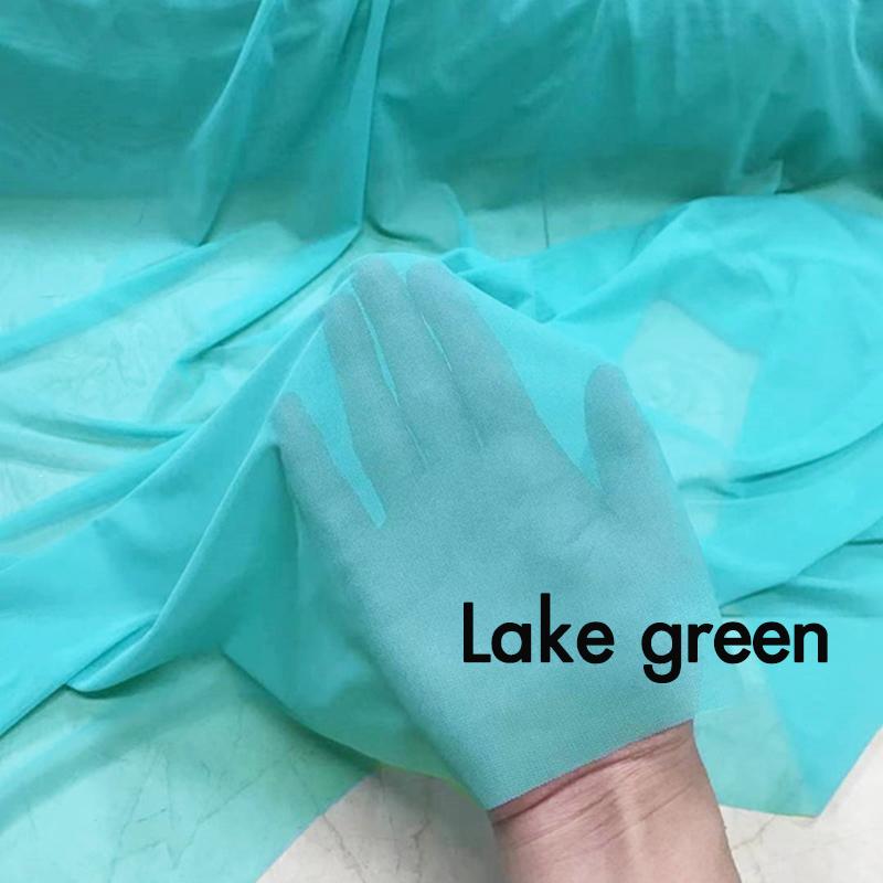 4 Way Stretch Nylon Spandex Mesh Fabric 20D Super Thin High Elastic Encrypted Tulle Gauze Net Fabric For Diy Sewing Material