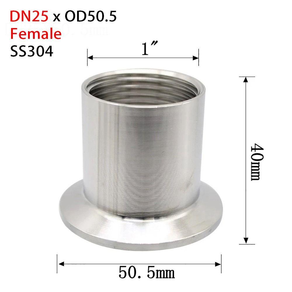 1Pcs 1/4" 3/8" 1/2" 3/4" 1" Pipe Fitting Connector SUS304 Sanitary TriClamp Adapter New Tri Clamp