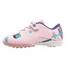 Boys Soccer Shoes TF Shredded Nails Kids Student Girls Velcro Leather Lawn Training Sneakers