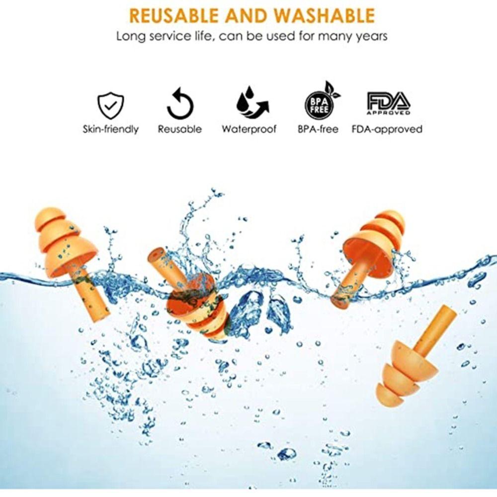 10 цветов беруши с коробкой водонепроницаемые принадлежности для плавания и дайвинга новые средства защиты слуха от храпа плавание