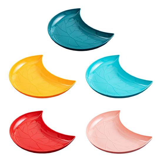 Тарелка с фруктами и сухофруктами, поднос для закусок, конфет, пластиковая кухонная посуда, универсальная тарелка для закусок