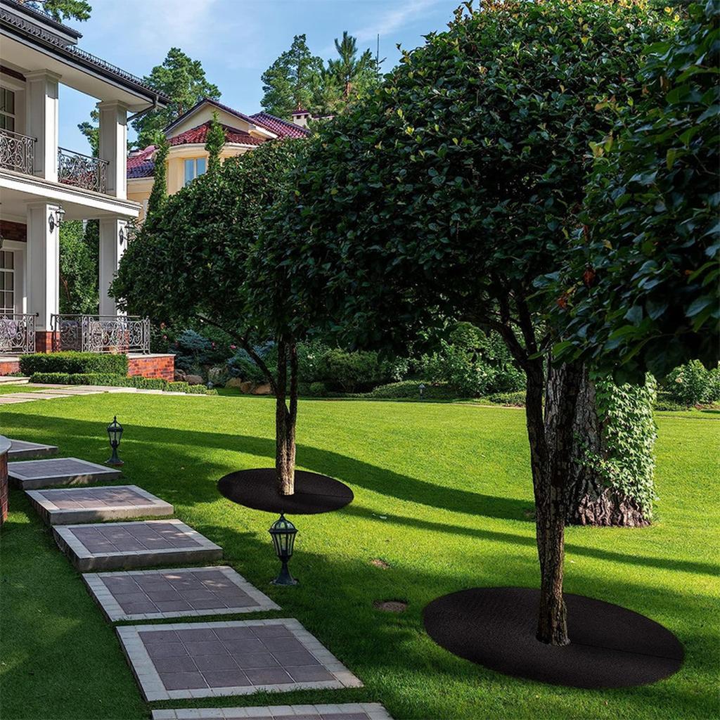 Барьерный мат для корней деревьев, многоразовые мульчирующие кольца для деревьев для контроля корней