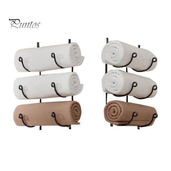 Настенный металлический держатель для полотенец, стойка для хранения, устойчивая к коррозии, прочная несущая металлическая полка для полотенец