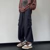 Уличная одежда 2024, весна-лето, повседневные мужские брюки, однотонные легкие брюки-карго в стиле Харадзюку, модные прямые мужские брюки