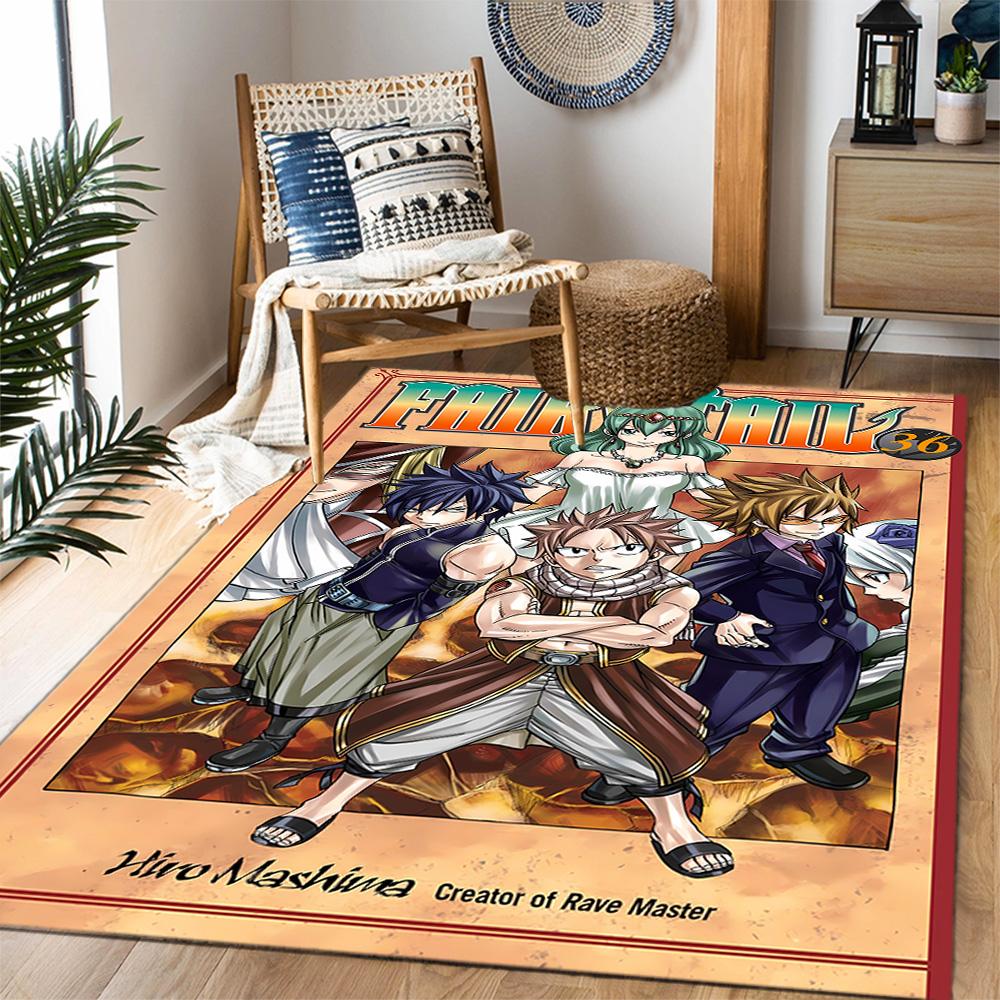 Fantasy Friends Adventure Themed Anti-Slip Rugs - Polyester Home Decor, Suitable for Bedrooms, Living Rooms, Doorways, Studios, and Decorations