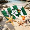 Custom Name Personalized Club Santos Laguna Print Beach Towel, for Trip Camping Beach Party Home Decor, Birthday Gift for Family & Friends