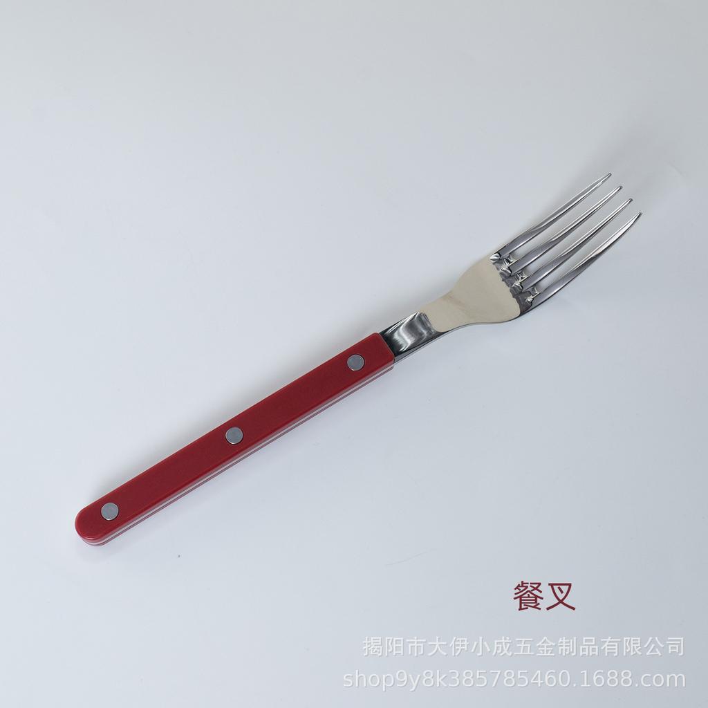 Набор столовой посуды для западного ресторана из нержавеющей стали 304, бытовой, с ручками-зажимами, нож, вилка, ложка, ручки под мрамор, нож для масла, десертная ложка