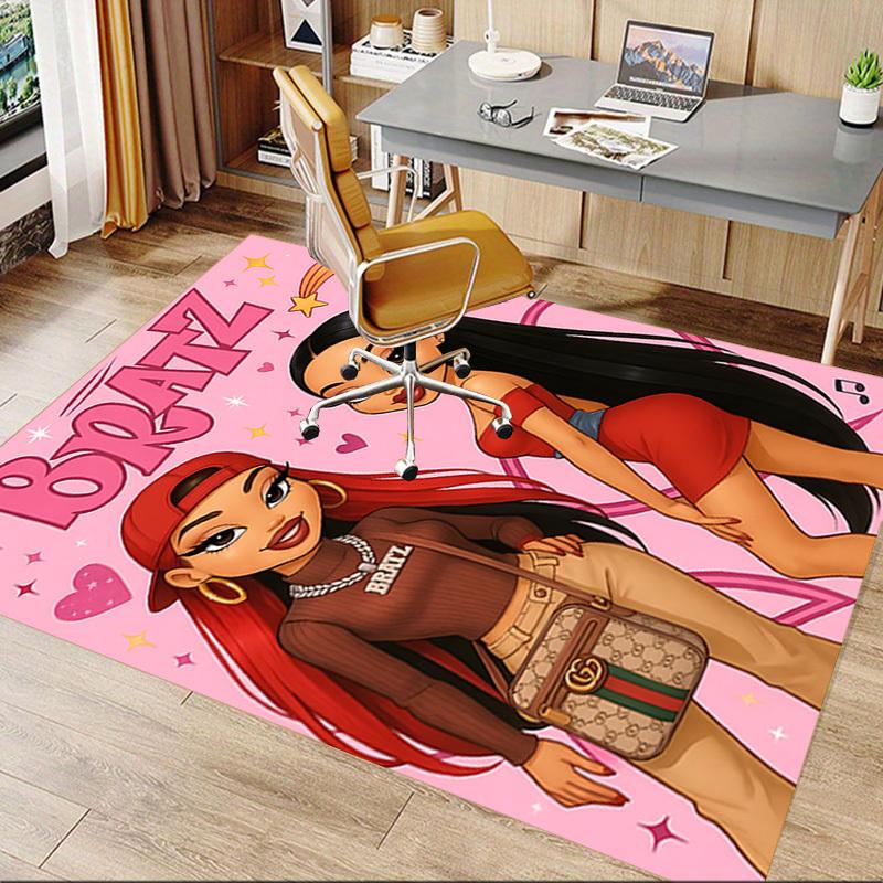 1 шт. Коврик BRATZ Противоскользящий Полиэстеровый Напольный Коврик для офиса.Спальни