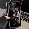 Чехол для телефона iPhone 17 Air 16E 15 16 Pro Max Жнец Скелет Смешной Стиль Обложка 14 Plus 13 12 Mini Мягкий Силиконовый Веселый