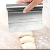 Dough Scraper Chopper Stainless Steel Pastry Pizza Cutter Slicer with Measuring Scale for Dough Cake Pizza