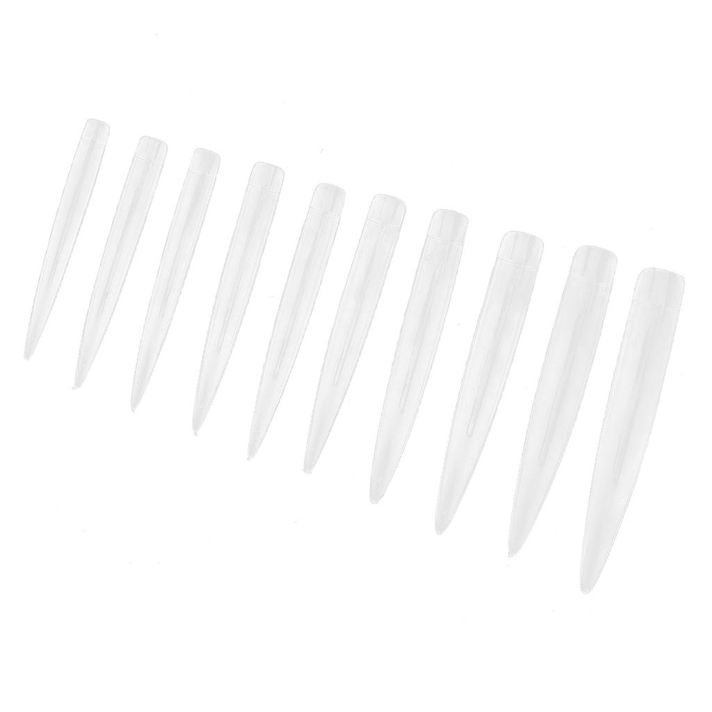 10 шт. профессиональные длинные заостренные кончики ногтей для домашнего салона, набор накладных ногтей, маникюрный инструмент