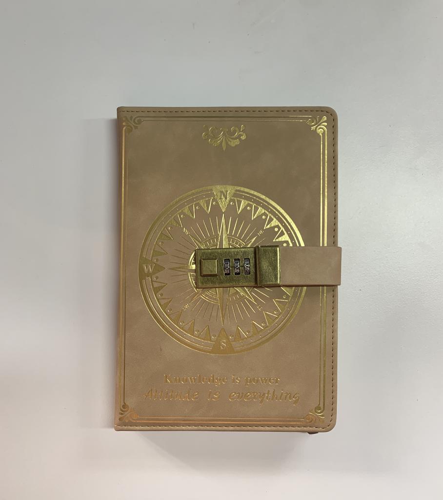 A5 200 страниц Блокнот Ретро Пароль Книга с замком Дневник Переплет Утолщенный Творческий Ручной Бухгалтер Студенческий Блокнот 2025 Канцелярские Принадлежности