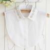 Fashion White Shirt Fake Collar Women False Collar Chiffon Daily Faux Cols Removable Mujer Detachable Collar Blouse Clothes