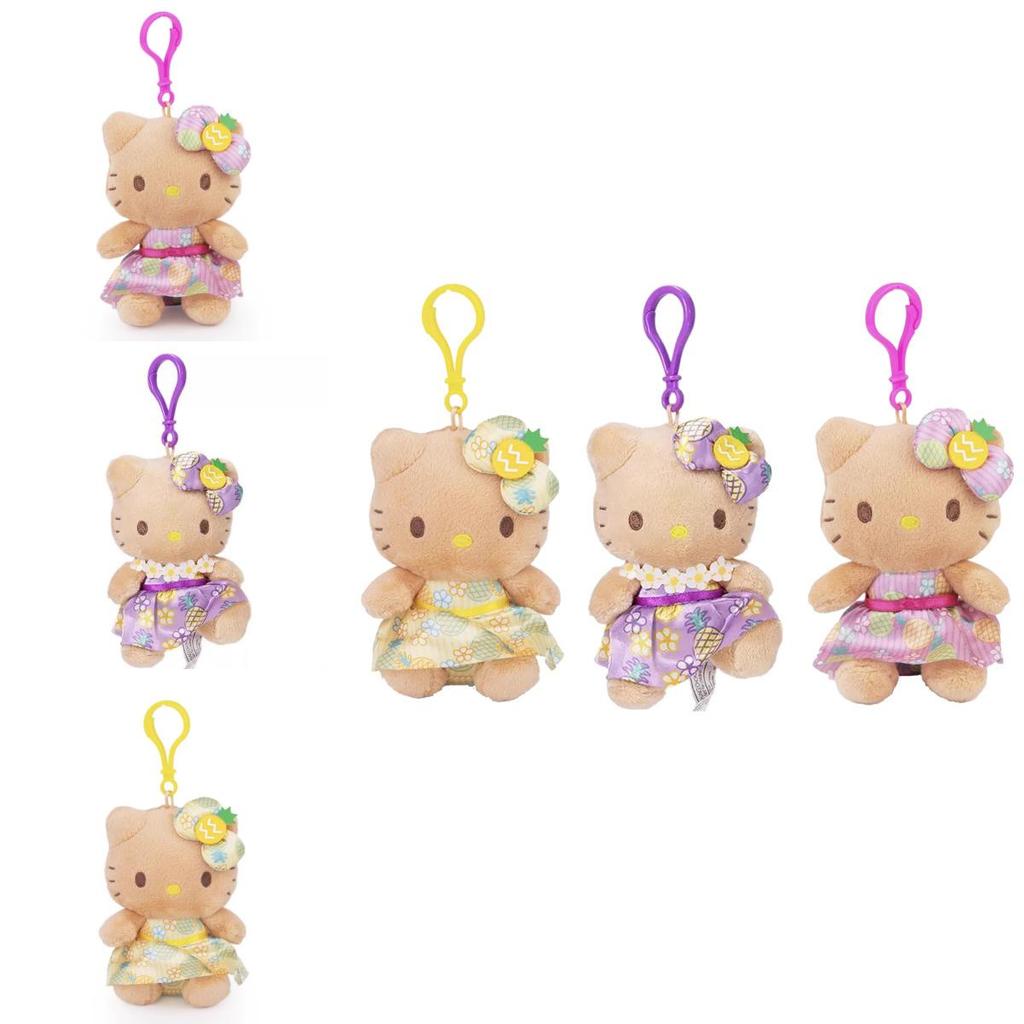 Плюшевая брелок-брелок Sanrio Hello Kitty с мягким коротким ворсом для девочек и коллекционеров