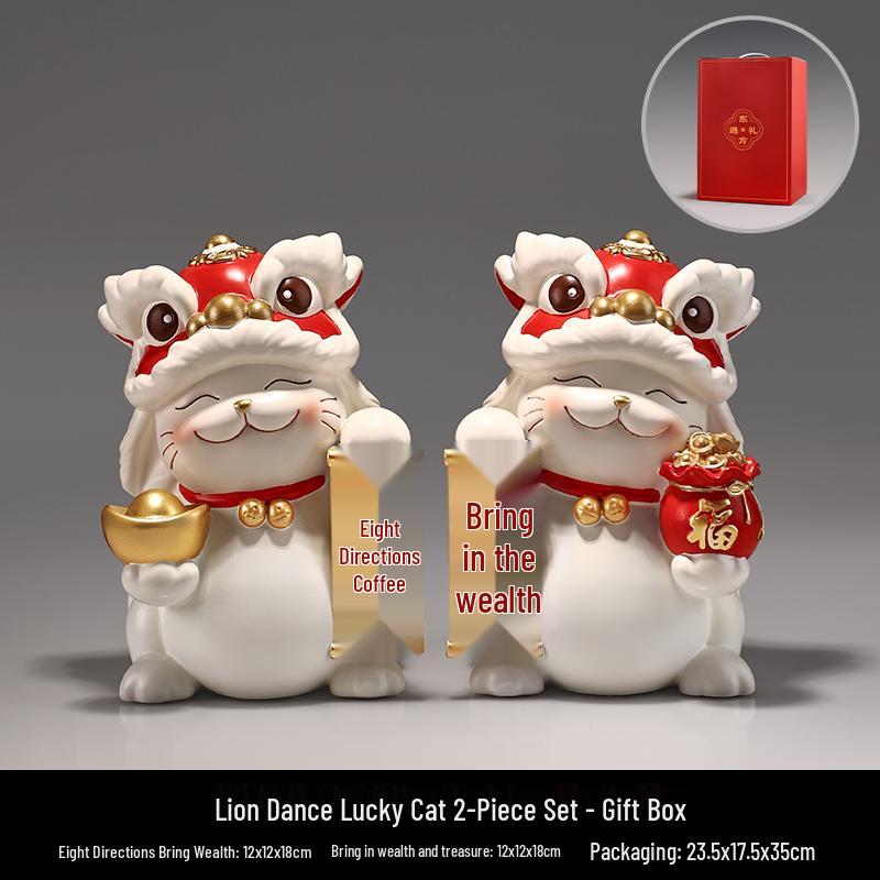 2025 Luxury Cat Figurine: Perfect for Entryway, Wine Cabinet, or Reception Desk Decor