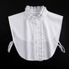 Classic Lady Shirt False Collar For Womens Shirt Lace Half Detachable False Faux Collar Tie False Collar Decorative