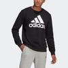 adidas Толстовки Мужские Черные С Круглым Вырезом Умеренные Обычные GK9076