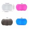 With Lid Mini Medicine Box Snap-on design Pill Packing Box Simple 2-gird Pill Box  Storage Box