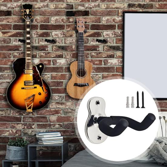 Настенный держатель для гитары Сверхпрочный металлический держатель для гитары Бас Укулеле Акустическая Классическая Электрогитара Стойка Крюк Аксессуары для гитары