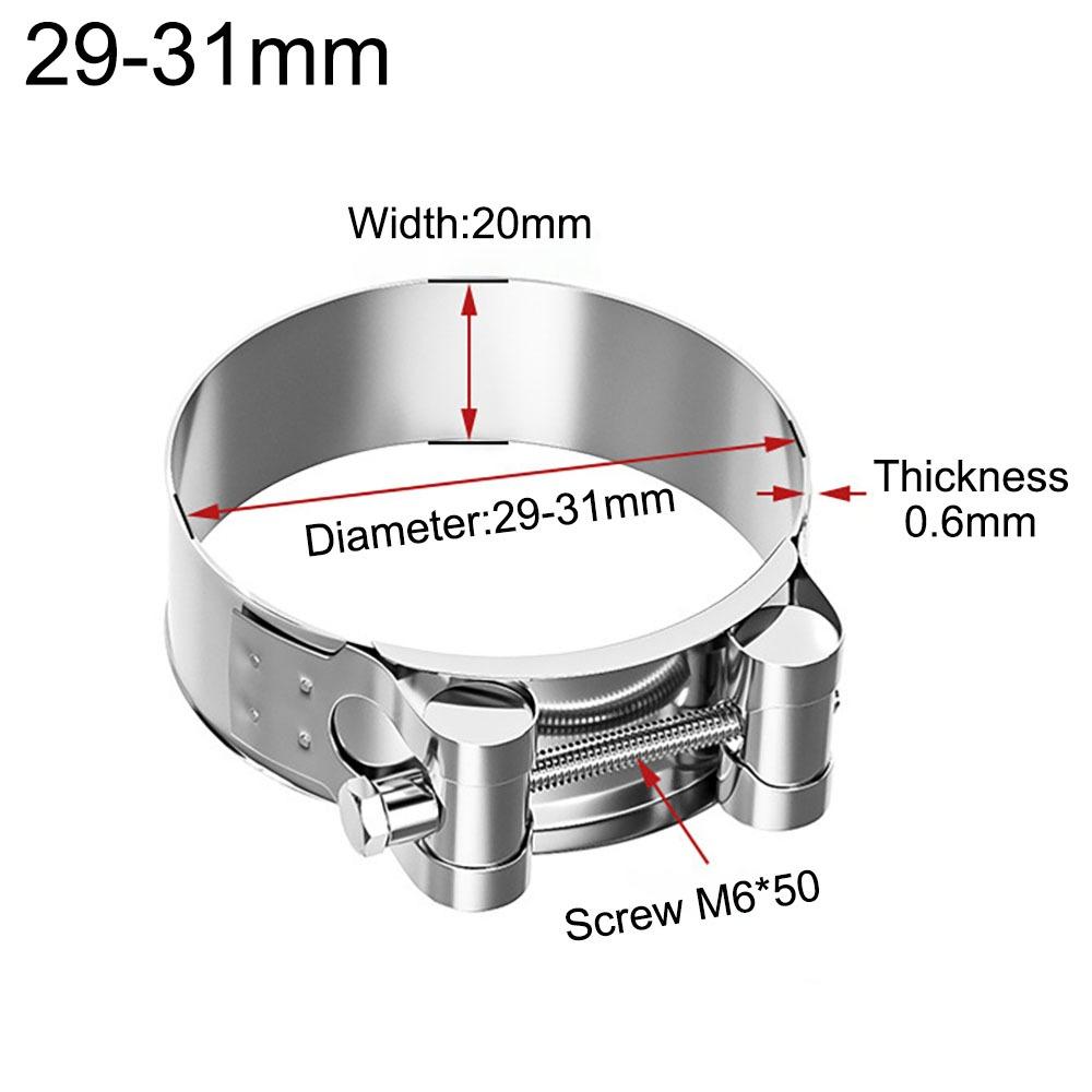 T Bolt Hose Clamps 304 Stainless Steel Exhaust Air Sealing New Water Pipes Sealing