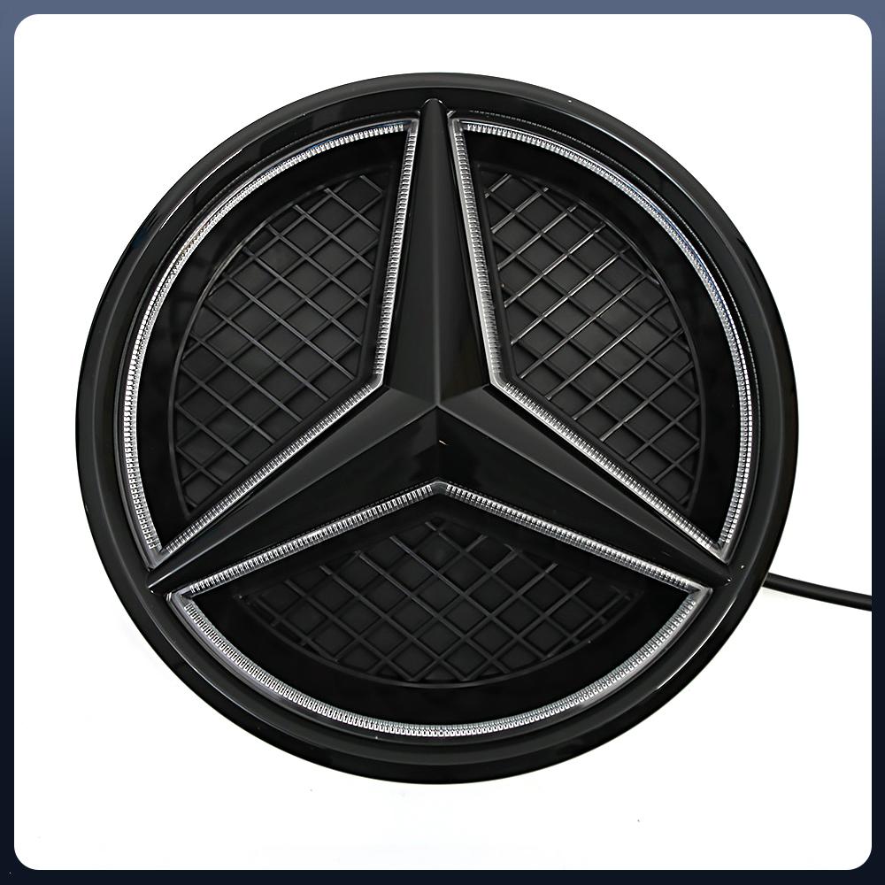 Car Front Grille Emblem LightIlluminated Logo Star Badge Fit For Mercedes Benz A B C E S R SL ML GL GLA GLKW176 W205 AL1