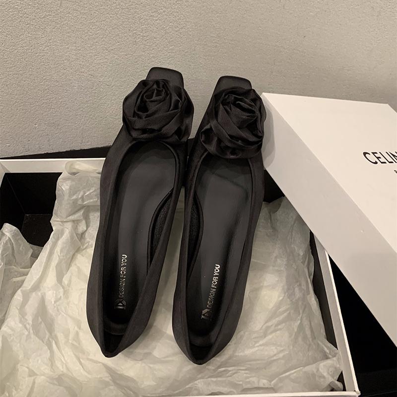 Трендовый модельер, женские туфли-лодочки с цветочным узором, модные женские повседневные туфли без шнуровки на плоской подошве, весенние женские удобные туфли с квадратным носком