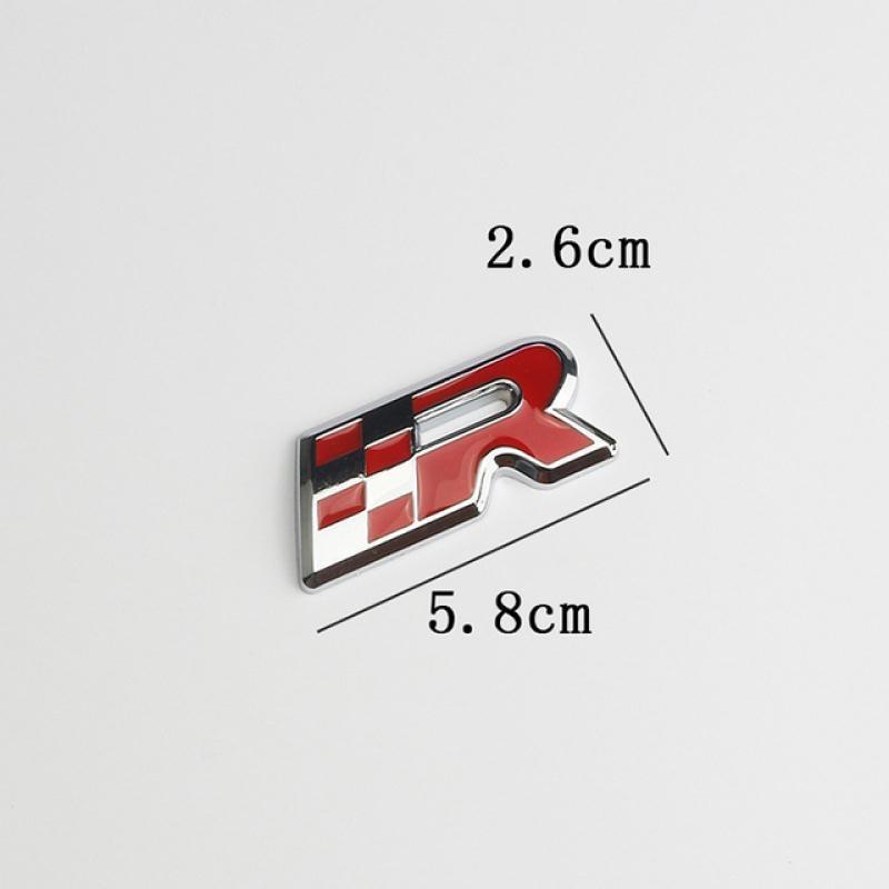 Car Metal Emblem Badge Racing Logo Sticker Auto Body Badge Decals Exterior Accessories