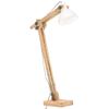 VidaXL Floor Lamp White Solid Mango Wood E27