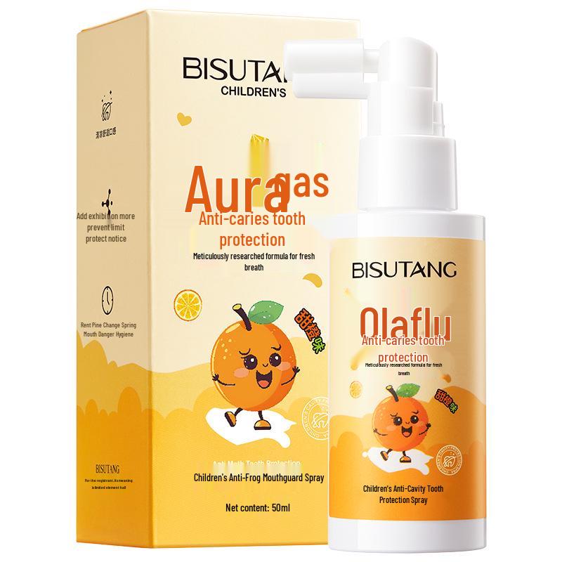 Bisu Tang Children's Anti-Cavity Tooth Spray - Strawberry & Sweet Orange Flavor