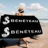 B-Beneteau Логотип Пляжное полотенце Цветные банные полотенца Для девочки Микрофибра Быстросохнущее На заказ Без песка Пляж Йога Спа Тренажерный зал Бассейн