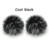 2pcs Cap Accessories Faux Fox Fur PomPom With Buckle DIY Ball Hat Ball Pom Pom Hairball Multicolor